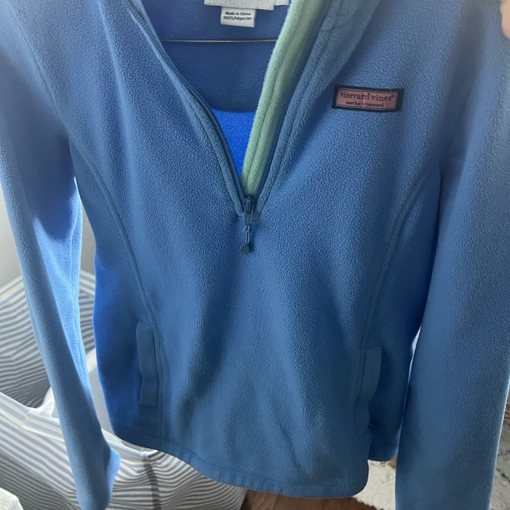 Vineyard Vines Light Blue Fleece Pullover